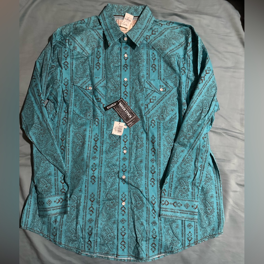 NWT Men’s Panhandle pearl snap button up